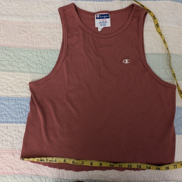 Champion tank crop ribbed top rust-color Sz XL - Picture 6 of 7
